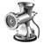 Manual Meat Grinder, 304 Stainless Steel Hand Meat Grinder with Suction Cup + Steel Table Clamp
