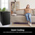 Single Door Compact Refrigerator with Freezer, Slide Out Glass Shelf