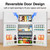 Kismile 2.5 Cu.Ft Mini Fridge with Freezer, Double Door Compact Refrigerator
