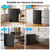 Single Door Mini Fridge with 7 Adjustable Thermostat, Glass Shelves