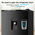 Mini Fridge with Freezer with 7 Adjustable Thermostat, Water Dispenser