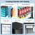 Mini Fridge with Freezer with 7 Adjustable Thermostat, Water Dispenser