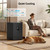 Mini Fridge with Freezer with 7 Adjustable Thermostat, Water Dispenser