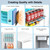 Kismile 4.41 Cu Ft Compact Refrigerator Single Door Mini Fridge with Freezer