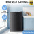 3.2 Cu.Ft Mini Fridge with Freezer, Single Door Compact Refrigerator with 7 Adjustable Thermostat