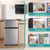 3.5 Cu.Ft Mini Fridge with Freezer, Freestanding Refrigerator for Office, Dorm, Apartment, 7-Level