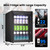 Wine Cooler, 26 Bottle 95 Can Mini Wine Fridge with Clear Glass Door for Beer Soda Water Drink