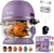 Non Toxic Air Fryer™ Pro | 9-in-1 Glass Air Fryer | Self-Cleaning | 5 Quart | Rotisserie and Tumbler | 400F Vortex For Even Cooking, BPA-Free Teflon Free, Recrisp, Roast, Bake, Lavender