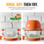 Non Toxic Air Fryer™ Pro | 9-in-1 Glass Air Fryer | Self-Cleaning | 5 Quart | Rotisserie and Tumbler | 400F Vortex For Even Cooking, BPA-Free Teflon Free, Recrisp, Roast, Bake, Orange