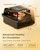 Behome Indoor Pizza Oven & Air Fryer, 6.5 QT Family Size with Pizza Stone, 9 Cooking Preset with Viewing Window &Light, 105°F-450°F Adjustable for Air Fry, Roast, Bake, Dehydrate, Fries, 1700W, Black