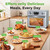 NutriChef 26QT Air Fryer Oven | Countertop Convection Toaster & Air Fryer | 360° Rotisserie Feature | 10 Digital Presets | Includes Drip Tray, Air Frying Basket & Bake Rack 15x16x14 | Stainless Steel