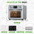 NutriChef 26QT Air Fryer Oven | Countertop Convection Toaster & Air Fryer | 360° Rotisserie Feature | 10 Digital Presets | Includes Drip Tray, Air Frying Basket & Bake Rack 15x16x14 | Stainless Steel