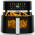 KINSING Air Fryer 6.5 QT,8 in 1 with Visible Window,LED display, 400℉ Precise Temperature Control, Shake Reminder&Pre-heat indicator,Metal inner cavity,Nonstick & Dishwasher Safe Basket