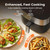KINSING Air Fryer 8 in 1, XL 8.5 QT Large Airfryer with View Windows,MAX 400℉ for Crispy, 85% Less Oil, Fast Roast, Preheat, Shake, Bake, Non-Stick Basket for Easy Clean, With Professional Recipes