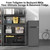 4.5 Cu.Ft Mini Fridge with Freezer, 2 Door Compact Refrigerator