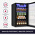 126 Can Mini Fridge with Glass Door for Soda Beer or Wine, Beverage Cooler for Home