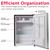 Frigidaire EFR285-6COM, 2.5 cu ft Refrigerator