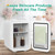 CROWNFUL Mini Fridge, 4 Liter/6 Can Portable Cooler and Warmer Personal Refrigerator for Skin Care