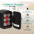 CROWNFUL Mini Fridge, 4 Liter/6 Can Portable Cooler and Warmer Personal Fridge for Skin Care