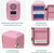 CROWNFUL Mini Fridge, 4 Liter/6 Can Portable Cooler and Warmer Personal Refrigerator for Skin Care
