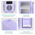 CROWNFUL Mini Fridge, 4 Liter/6 Can Portable Cooler and Warmer Personal Refrigerator for Skin Care