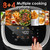 WHUTO Compact Air Fryer, 9-in-1 with Smart Digital Color TouchScreen Air Fryers, View Window, Air Fry, Roast, Bake,Reheat, Dehydrate, 12 Presets,Dishwasher Safe Basket & Less Oil Nonstick,4.2QT
