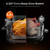 YUKO Smart Glass Air Fryer Non Toxic, 6.3QT & 4.4QT Air Fryer with Dual Glass Baskets with Lids, 8-in-1 Portable Air Fryers Cristal, PFOA & PFAS-Free, Dishwasher Safe, Ideal Kitchen Gift