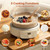 MAGNIFIQUE Slow Cooker, 4.5 Quart 8-in-1 Glass Pot Multi-Cooker, Non-Toxic Slow Cooker with Removable Borosilicate Glass Pot, for Rice, Pasta, Steam & Proof, Oatmeal