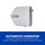 Automatic High Output Furnace Humidifier, Large Capacity Whole-House Humidifier for Homes up to 5,000 Sq. Ft., White