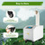 Commercial Air Humidifier Sprayer with 10L/2.64gal Tank, 160m³/h Air Flow, Mist Cooling Sprayer for Warehouse Greenhouse Garden, Time Control