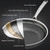 Non Stick Frying Pans Stainless Steel, 12 Inch with Lid, Induction Pan Compatible