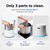 Carepod One Plus with Stand - Stainless Steel Humidifier for Large Room with Mood Light, Quiet & Safe for Baby, Only 3 Washable Parts
