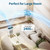Air Purifier for Large Room, Cleans 2,400 ft² in 30 Mins, 3-Stage True HEPA, 360° Airflow, Large Touch Display Control