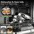 Non Stick Frying Pans, 12-inch with Lid, Hybrid Frying Pans Nonstick Stainless Steel