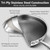 Non Stick Frying Pans, 12-inch with Lid, Hybrid Frying Pans Nonstick Stainless Steel