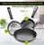 3 Piece Omelette Pan Skillet Set, Nonstick Frying Pans with Induction Bottom, 8, 9.5 & 11 Inches