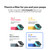 Mila Air Mini Smart Home Air Purifier with Overreactor H14 HEPA Replacement Filter, Removes Formaldehyde, VOCs, Dust & Odors, Ideal for Large Room