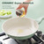 SENSARTE Nonstick Ceramic Frying Pan with Lid 8 Inch Small Omelette Pan Skillet