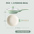 SENSARTE Nonstick Ceramic Frying Pan with Lid 8 Inch Small Omelette Pan Skillet