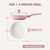 SENSARTE Nonstick Ceramic Frying Pan with Lid 8 Inch Small Omelette Pan Skillet
