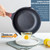 Vinchef Nonstick Deep Frying Pan Skillet with Lid, 11in/5Qt Saute Pan