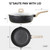 CAROTE 12 Inch Nonstick Deep Frying Pan with Lid