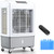 3 in 1 Evaporative Swamp Cooler with Remote, Hoseless Ventless Fan Ac Unit, 7H Timer, 8 Gal Water Tank, 4 Ice Box for Garage