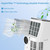 3-in-1 AC Unit with Dehumidifier & Fan for Rooms Up to 750 Sq. Ft, Quiet Standing A/C with 24H Timer & Window Kit
