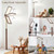 STERREN Vintage LED Floor Lamp, 10500LM Eye-Care Height Adjustable Free-Standing Lamps, 110W Full Spectrum Reading Light for Office