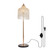 63" H*16" W Gold Luxury Raindrop Crystal Floor Light, Vintage Style Standing Floor Lamps for Living Room, Bedroom