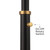 Mid Century Modern Tree Floor Lamp 71" Tall Black Warm Gold Metal 4-Light Frosted Glass Cone Shades Decor for Living Room