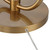 Mid Century Modern Arched Floor Lamp with USB Charging Port Glass Tray Table 66" Tall Antique Brass Gold Metal White Linen Drum Shade Living Room