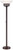 Modern Retro Torchiere Floor Lamp Standing 72.5" Tall Warm Bronze White Frosted Glass Bowl Shade Decor for Living Room Reading