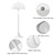 COOBATG Mushroom Modern Semi-Circular Floor Lamp - White Acrylic Round Shade for Living Room & Bedroom